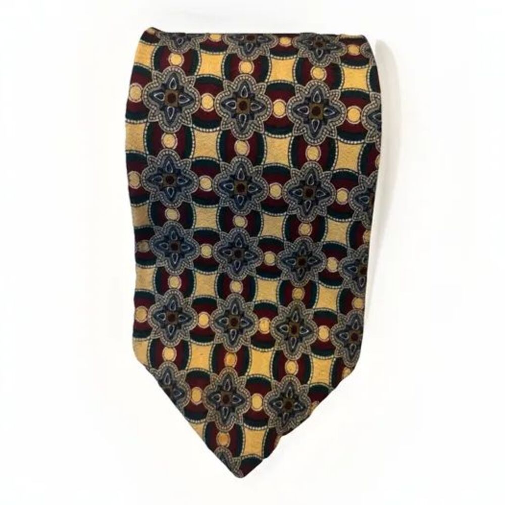 Geoffrey Beene Multicolor Paisley Men’s Tie 100% Silk Made in Italy 57.5 X 3.5”